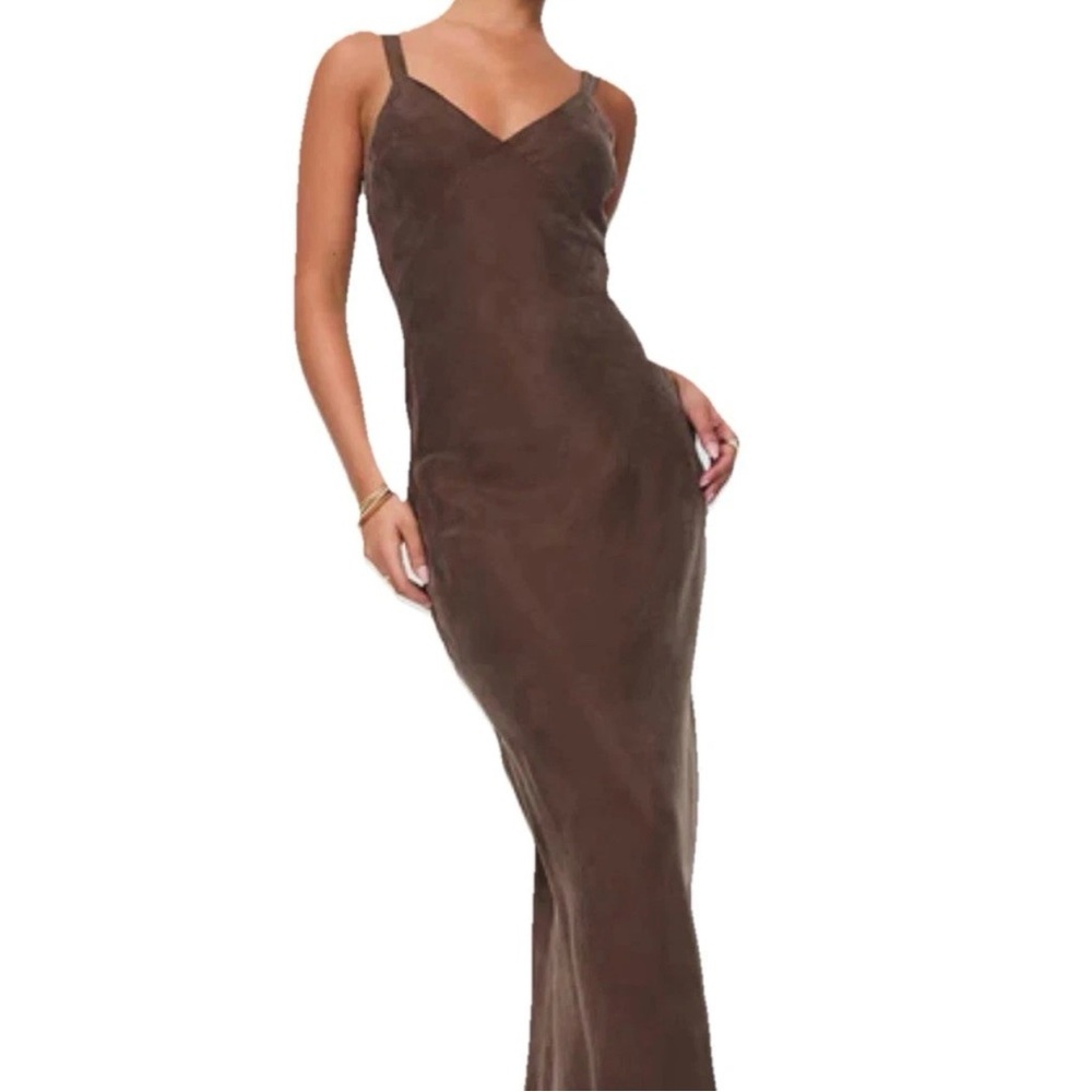 Princess Polly Chocolate Brown Maxi Slip Dress